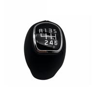 EHDXGGEK Car Styling Gear Shift Knob 5/6 Speed Black Leather Lever Shifter Pen Stick Compatible with Kia Rio 5 Sportage Auto Parts(6 Speed)