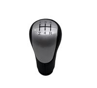 EHDXGGEK Gear Shift Knob Leather Shifter Gaiter Boot Cover Case Compatible with Ford Fiesta Fusion Transit Connect 2002 2003 2004 2005 2006 2007 2008(5 Speed Silver)