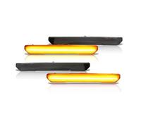 EHDXGGEK LED Front Rear Side Marker Lights Compatible With GMC Sierra 2500 3500HD 2020-2023 Wheel Fender Lamp Amber Red 84806032 84185031(4pcs Amber)