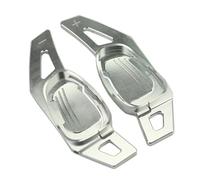 EHDXGGEK Paddle Blade Compatible with Audi RS A5 S3 S5 S6 SQ5 RS3 RS6 RS7 2015-2017 Car Steering Wheel Extension Shifters Shift Sticker 2PCS(Silver)