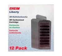 Eheim carbon filter cartridge 12 pack LIBERTY 75, 130, 200 2628411