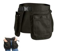 EHERDM Dog Trainer Apron with 6 Pockets Adjustable Pet Handler Clothing Large Capacity Work Apron Multipurpose Waiter Apron Hair Stylist Waist Bag Garden Tool Organizer Dark-Green