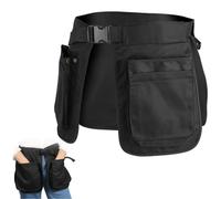 EHERDM Dog Trainer Apron with Multi Pockets and Waist Strap Adjustable Dog Training Pant Waterproof Dog Training Shorts Dog Handler Clothing for Outdoor Training Activities, Black, 16.53 x 12.59