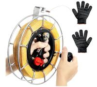 EHERDM Stainless Steel String Reel with Brake Deceleration and Non-Reverse Functions 8.66inches Dia with 2620ft Kite String Large Handle Reel for Adults Gift