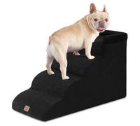 EHEYCIGA Dog Steps for Bed and Sofa 44.5cm H, 4-Step Dog Stair, Black