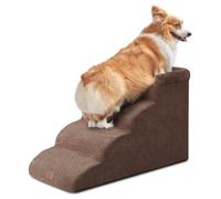 EHEYCIGA Dog Steps for Bed and Sofa 44.5cm H, 4-Step Dog Stair, Brown