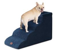 EHEYCIGA Dog Steps for Bed and Sofa 44.5cm H, 4-Step Dog Stair, Navy