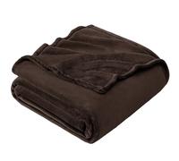 EHEYCIGA Double Fleece Throw Blanket for Sofa 150x200cm, Brown | Soft Fluffy Blanket for Bed, Warm Large Throws for Adults, Fit All Season