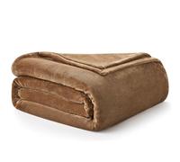 EHEYCIGA Double Fleece Throw Blanket for Sofa 150x200cm, Camel | Soft Fluffy Blanket for Bed, Warm Large Throws for Adults, Fit All Season