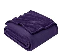 EHEYCIGA Double Fleece Throw Blanket for Sofa 150x200cm, Purple | Soft Fluffy Blanket for Bed, Warm Large Throws for Adults, Fit All Season