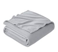 EHEYCIGA Double Fleece Throw Blanket for Sofa 150x200cm, Silver Grey | Soft Fluffy Blanket for Bed, Warm Large Throws for Adults, Fit All Season