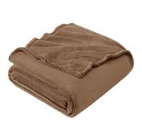 EHEYCIGA Fleece Blanket Camel Throw XL for Sofas Fluffy Warm Soft Blanket for Bed Settees Armchairs, Fit All Season, Single, 130x178cm