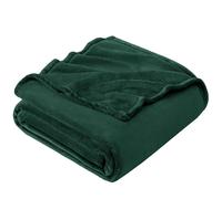 EHEYCIGA Fleece Blanket Dark Green Throws for Sofas Fluffy Warm Soft Blanket for Bed Settees Armchairs, Fit All Season, Double Size, 150x200cm