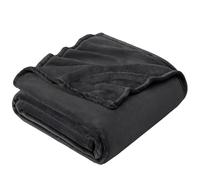 EHEYCIGA Fleece Blanket Dark Grey Throws for Sofas Large Fluffy Warm Soft Blanket for Bed Settees Armchairs, Fit All Season, Queen, 220x240cm