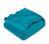 EHEYCIGA Fleece Blanket Extra Large Throws for Settees Teal Throw Fluffy Warm Soft Blanket for Bed Settees Armchairs, Fit All Season, King Size, 270x230cm