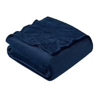 EHEYCIGA Fleece Blanket Navy Throws for Sofas Fluffy Warm Soft Blanket for Bed Settees Armchairs, Fit All Season, Single, 130x165cm