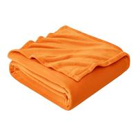 EHEYCIGA Large Fleece Throw Blanket for Sofa 220x240cm, Orange