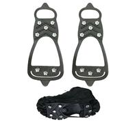 EHFOGJ 1 Pair Of Crampons, Universal Non-Slip Crampons, Snow Claw Shoe Cover With 8 Teeth, Silicone Mountaineering Equipment, Suitable For Snowy Days, Ice, Outdoor, Fishing, Hiking.