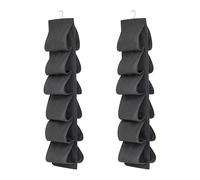 EHFOGJ 2 Pieces Of Hanging Shoe Rack Storage, Folding Multi-Layer Design, Door Back Hook Installation, Wardrobe Storage And Finishing, Bedroom Supplies.