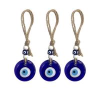 EHFOGJ 3 Pieces Of Devil'S Eye Pendant, Turkish Blue Eye Pendant, Backpack Decoration Accessories, Lucky Eye Guardian Jewelry, Hanging Decoration On The Wall.