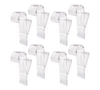 EHFOGJ 8 Pieces of Bathroom Radiator Hooks, Family Towel Racks, Plastic Hook Accessories, Transparent, No Drilling Required