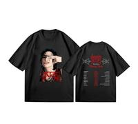 EHGEUYL Stray Kids T-Shirt Mens Casual Round Neck Top Soft Cotton Comfortable Graphic Tee for K-Pop Fans Fashion (Black6,XL)