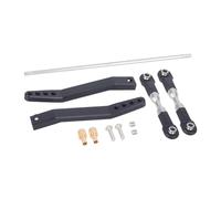 EHJRE 1/10 RC Car Stabilizer Sway Bar Set, Metal Rear Replacement for -10 Crawler Model Vehicles DIY Accs, Black