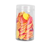 EHJRE 100Pcs Learning Counters Counting Discs Markers Two Color Counters Bingo Chip for Home, Red Yellow