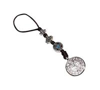 EHJRE 4xTibetan Shamans Copper Mirror Amulet Pendant Necklace Car Hanging M, 6 Pcs