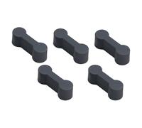 EHJRE 5x Track Connectors Set Replacement Wood Train Track Accessories Compact Cognitive Development DIY Railway Track Adapter, gray