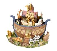 EHJRE Ark Animal Figurine Music Box 6.3x6.3x6.3inch for Valentine Gift