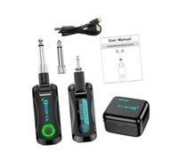 EHJRE Audio Transmitter And Receiver for Cordless Guitar Amplifier Dynamic Mic