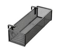 EHJRE Bedside Organizer with Metal Storage Basket, Hanging Shelf for Magazines, Multi, 45x15x9cm