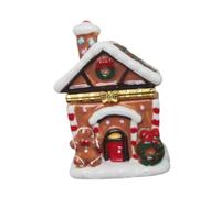 EHJRE Christmas Trinket Box Rings Box Hinged Jewelry Box Treasured Trinkets Keepsake Box Jewelry Holder
