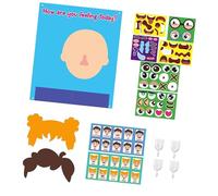 EHJRE DIY Board for Kids, Social, Emotional Learning Toys, Activities, Describing Feelings, Emotions, Faces, Stickers, Games for Children, Style A