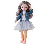 EHJRE Elegant 1/6 BJD Doll Ensemble for Special Occasions, Blue