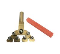 EHJRE Guitar Fractal Fret Press Tool for Fret Wire Installation on Different Radius Boards, Red Polishing Tool