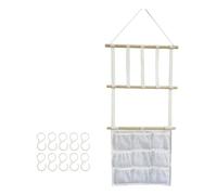 EHJRE Hair Accessory Storage Solution, Wall Mounted Bow and Headband Organizer, with 10 clips