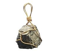 EHJRE Irregular Natural Pyrite Stone Jewelry Pendant Ore Stone