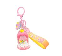 EHJRE Mini Buddha Figure Keychain - Adorable Bag Decoration for Kids, Pink
