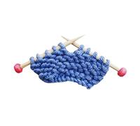 EHJRE Miniature Woolen Yarn Knitting Set for Dollhouse Decor, Blue