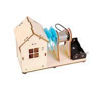 EHJRE Scientific Experiments Set Rubber Band Power Car Model Car Assemble Set for Gifts, Wood Color, 14.6cmx6.5cmx10.2cm