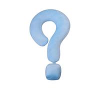 EHJRE Soft Throw Pillows Question Mark Pillow Body Pillow Decorative Cute Ornament Cushion for Car Sofa Girl Bedroom, Light Blue