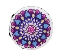 EHJRE Wood Handheld Tambourine Knocking Instrument Hand Percussion Instrument Hand Held Drum for Wedding, Purple
