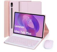 EHLCYS Keyboard Case for Lenovo Idea Tab Plus 12.1-Inch/Tab K12 2025 Model (TB361ZU/TB361FU), Magnetic Detachable Bluetooth Keyboard, Ultra-Thin Multi-Angle Protective Case And Mouse,Pink