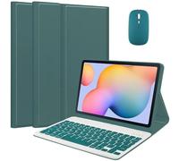 EHLCYS Keyboard Case for Xiaomi Redmi Pad SE 11-inch 2023 Tablet, Magnetic Detachable Wireless Bluetooth Keyboard, Ultra-Thin and Lightweight TPU Back Cover With Mouse,Green