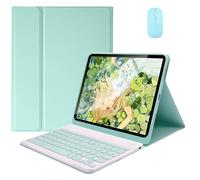 EHLCYS Keyboard Case for Xiaomi Redmi Pad SE 11-inch 2023 Tablet, Magnetic Detachable Wireless Bluetooth Keyboard, Ultra-Thin and Lightweight TPU Back Cover With Mouse,Mint Green