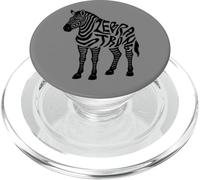 Ehlers Danlos Syndrome Awareness Zebra Strong EDS Warrior PopSockets PopGrip for MagSafe