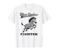 Ehlers Danlos Syndrome Chronic Illness Fighter Zebra T-Shirt