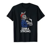 Ehlers-Danlos Syndrome. EDS. Rosie the Riveter Zebra Strong. T-Shirt